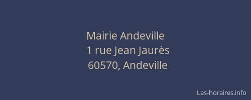 Mairie Andeville