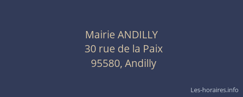 Mairie ANDILLY