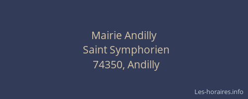 Mairie Andilly