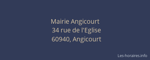 Mairie Angicourt