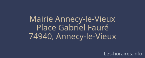 Mairie Annecy-le-Vieux