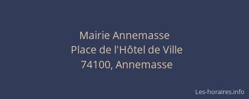 Mairie Annemasse