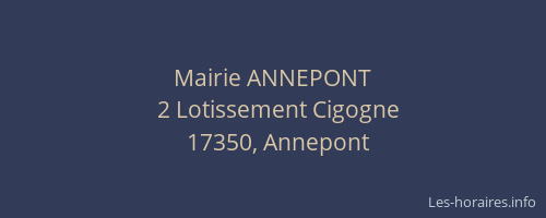 Mairie ANNEPONT