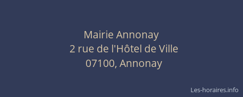 Mairie Annonay
