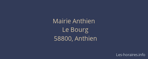 Mairie Anthien