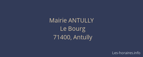 Mairie ANTULLY
