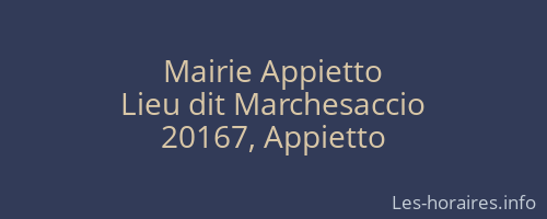 Mairie Appietto