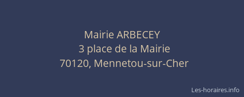 Mairie ARBECEY