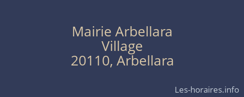 Mairie Arbellara