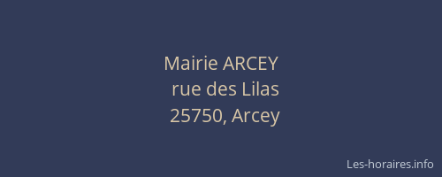 Mairie ARCEY
