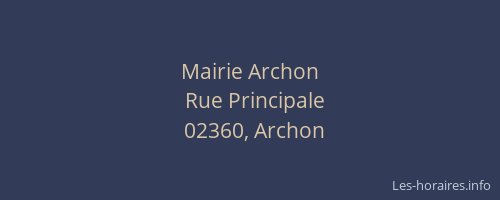Mairie Archon