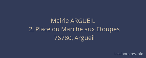 Mairie ARGUEIL
