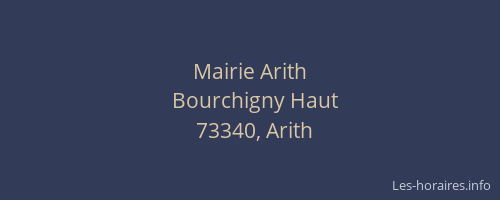 Mairie Arith