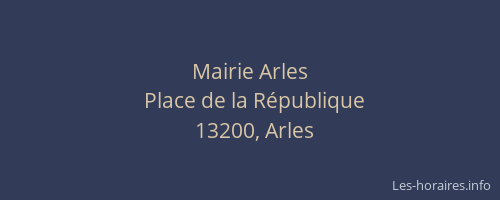 Mairie Arles