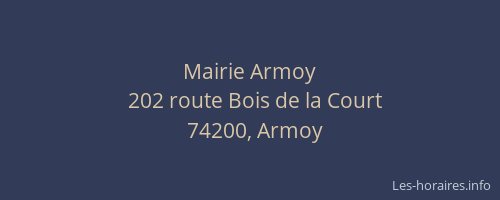 Mairie Armoy