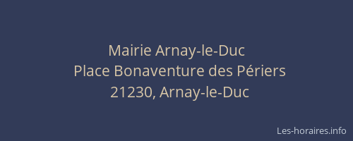 Mairie Arnay-le-Duc