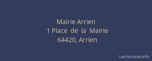 Mairie Arrien
