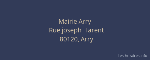 Mairie Arry
