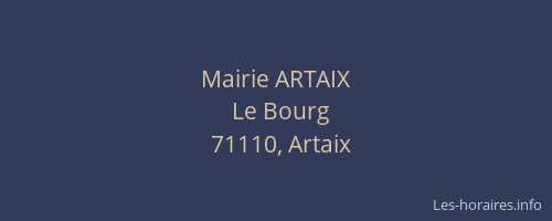 Mairie ARTAIX