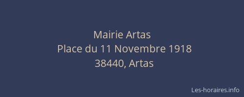 Mairie Artas