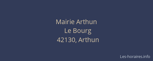 Mairie Arthun