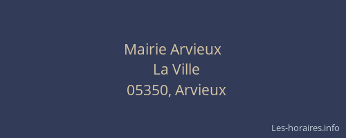 Mairie Arvieux
