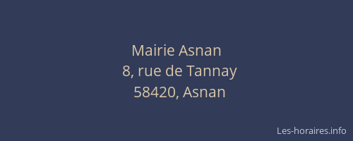 Mairie Asnan