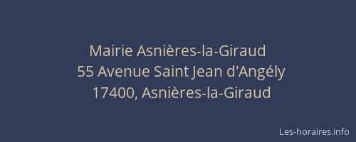 Mairie Asni&egrave;res-la-Giraud