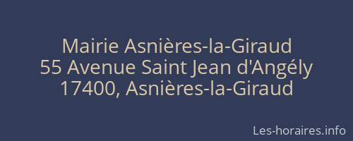 Mairie Asnières-la-Giraud