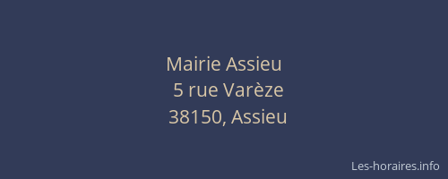 Mairie Assieu