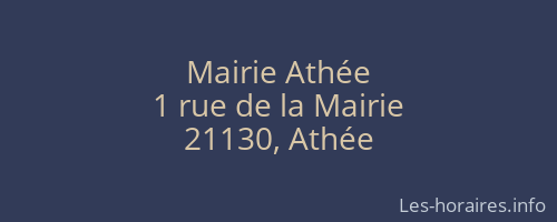 Mairie Athée