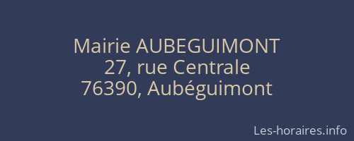 Mairie AUBEGUIMONT