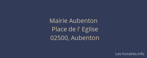 Mairie Aubenton