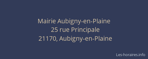 Mairie Aubigny-en-Plaine