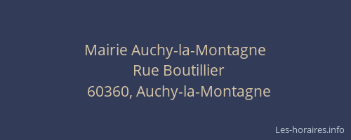 Mairie Auchy-la-Montagne
