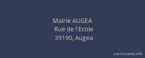 Mairie AUGEA
