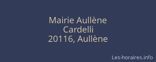 Mairie Aull&egrave;ne