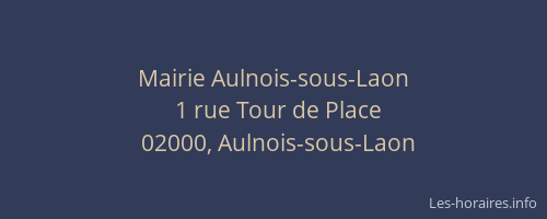Mairie Aulnois-sous-Laon