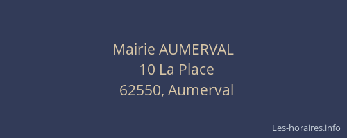 Mairie AUMERVAL