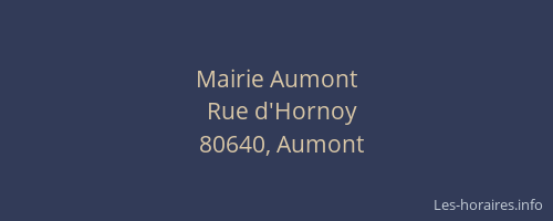 Mairie Aumont