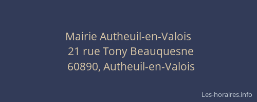 Mairie Autheuil-en-Valois