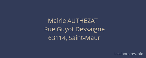 Mairie AUTHEZAT