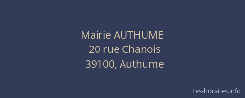 Mairie AUTHUME