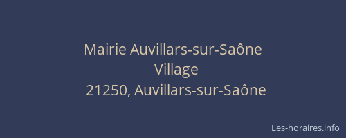 Mairie Auvillars-sur-Sa&ocirc;ne