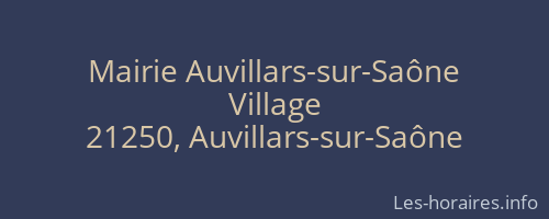 Mairie Auvillars-sur-Saône