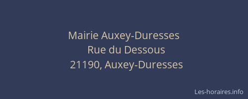 Mairie Auxey-Duresses