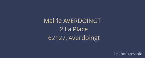 Mairie AVERDOINGT
