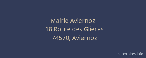 Mairie Aviernoz