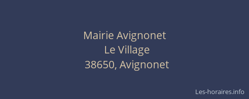 Mairie Avignonet