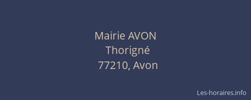 Mairie AVON